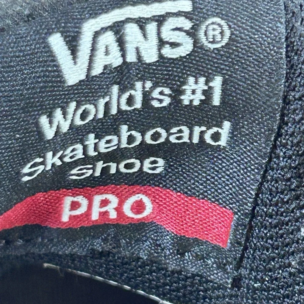 Vans Kyle Walker Pro Skate Shoes Mens‎ 8.5 Black Yellow Suede Canvas Wafflecup